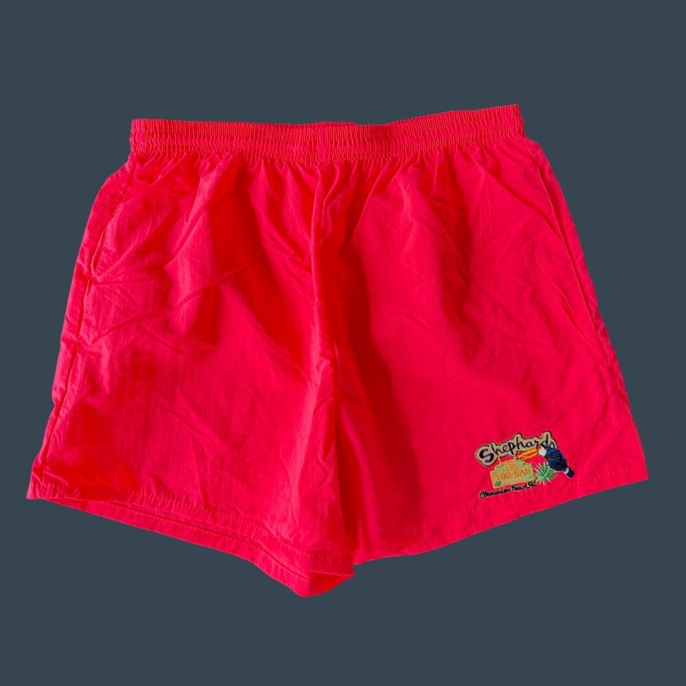 Vintage Shephard's Tiki Beach Bar & Grill Clearwater, FL Shorts - Size LARGE - Picture 1 of 7